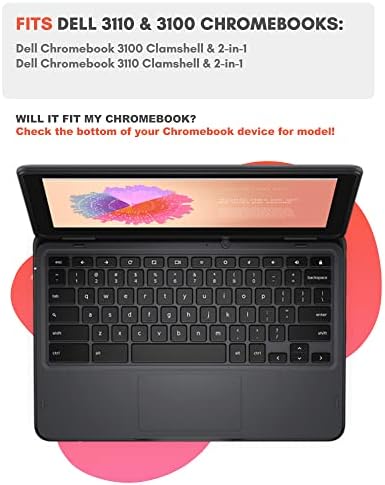 מארז Uzbl עבור Dell Chromebook 3110 & Dell Chromebook 3100 2-in-1/Clamshell | מגן על מעטפת